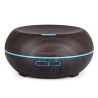 InnoGear 200ml Aromatherapy Essential Oil Diffuser Wood Grain Ultrasonic Cool Mist Diffusers with 7 Color LED Lights Waterless Auto Shut-Off