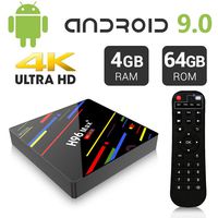 Newest Android 9.0 TV Box 4GB 64GB EstgoSZ H96 Max+ Android TV Box RK3328 Support H265 VP9 Video Decoding /2.4G 5G Wifi/100M LAN/Bluetooth/KD18.0 USB3.0 Smart 4K Android Box