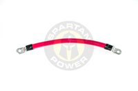 Spartan Power 4/0 AWG 12 Inch Single Red Inverter Battery Cable with 5/16" Ring Terminals