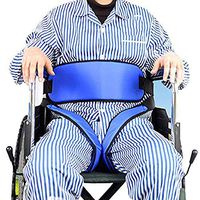 BIHIKI Wheelchair Seat Belt, Adjustable Wheelchair Safety Harness Wheelchair Strap Belt,Safety Harness Strap Anti-Slip Positioning Band for Patient Bound Prevent Patient Forward Sliding
