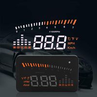 Heads up Speed Display for Cars, X5 OBDII HUD Head Up Display Windscreen Projector Speed Warning System Alarm 3inch