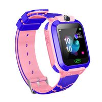 Yukuai Kids LBS Locator Tracker Smart Watch Wristband Digital Chronograph, Telephone SOS Anti-Lost Waterproof Watch, Multi-Functional Sport Bracelet (Pink)