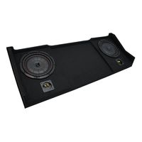 Compatible with 1998-2001 Dodge Ram Ext Club Quad Truck Kicker CompVT CVT10 Dual 10" Sub Box Enclosure - Final 2 Ohm