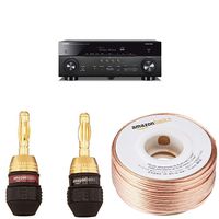 Yamaha AVENTAGE RX-A780 7.2-ch 4K Ultra HD AV Receiver with 16-Gauge Speaker Wire - 100 Feet and Banana Plugs - 6 pairs