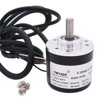 TWTADE / 600P/R Incremental Rotary Encoder DC 5-24V Wide Voltage Power Supply 6mm Shaft AB Two Phases