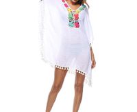 MOM Beach blouse sun protection shirt loose large size women's T-shirt blouse,white,Average code