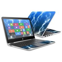 Mightyskins Skin Compatible with Hp Pavilion X360 13" (2016) Wrap Cover Sticker Skins Lightning Storm
