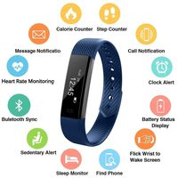 Kindsells Unisex Waterproof Digital Display Buckle Closure Smart Bracelet Health Wristband Smart Watches