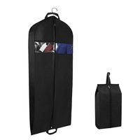 Univivi Garment Bags for Travel and Storage 54" Breathable Suit Bags with Two Zipped Pockets and One Zipped Shoe Bag