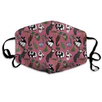 Lemur Pattern Dust Mask,Washable and Reusable Cleaning Gardening Outdoor Activities Warm Windproof Mask