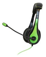 Avid Education AE-36-GR Classroom Computer Stereo Headset with Boom Microphone, Single TRRS Plug, Green