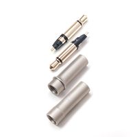 3.5mm TS mono plugs with casing (Silver)