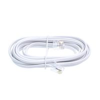 7 FT feet RJ11 6P6C Modular Telephone Extension Cable Phone Cord Line Wire (white)