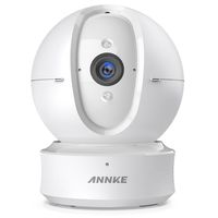 ANNKE Wifi IP Camera, Nova Orion 1080P HD Pan/Tilt Home Security Camera, Work with Alexa Echo Show/ Fire TV, Google Assistant, Cloud Service Available, White