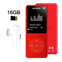 MP3 Player, Dyzeryk Music Player with 16GB Micro SD Card, Support Speaker, Photo Viewer, Video Play, FM Radio, Voice Recorder, E-Book Reader, Supports up to 128GB