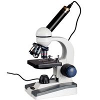AmScope 40X-640X Student Biological Science Microscope w Coarse & Fine Focus + USB2.0 Camera