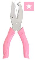 Jeemitery 1/4 Inch Star Shaped Metal Single Handheld Hole Paper Punch Punchers with Soft-Handled for Tags Clothing Ticket