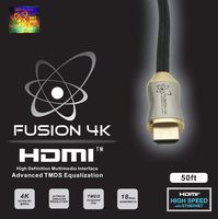 Fusion4K High Speed 4K Active HDMI Cable (4K @ 60Hz) - Professional Series (50 Feet)