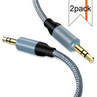 EVISTR Audio AUX Cable - 10FT 2Pack 3.5mm Male to Male Stereo Auxiliary Cord Lossless Gold Plated Jack for Headphones, MP3 Player, Speaker, Cell Phones, Tablets, Home or Car Stereo Any 3.5mm Aux Port