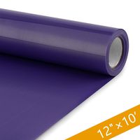 HenPisen HTV Vinyl Rolls - 12 Inch × 10 Feet PU Heat Transfer Vinyl, Easy Cut & Weed Compatible with Cameo Silhouette & Cricut, Iron on Vinyl for DIY T-Shirts, Bags and Other Textiles(Purple)