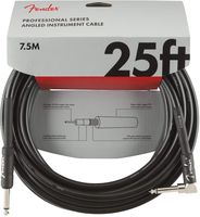 Fender Professional 25' Angled Instrument Cable - Black