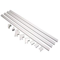 Legrand - Wiremold CMK50 Cord Mate II Kit- Raceways Cord Management Kit to Hide Cables, Cords, or Wires- 4 Channels, White 2 PACK