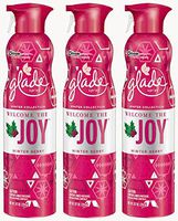 Glade Premium Air Freshener Spray - Winter Collection 2015 - Welcome The Joy - Winter Berry - Net Wt. 9.7 OZ (274 g) Per Can - 3 Pack