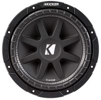 2) KICKER 10C124 12" 600W Subwoofers + Q-POWER Ported Box w/ Bedliner Spray