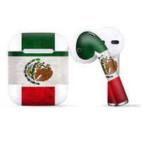 Protective Skin Wrap for Apple AirPods, Vinyl Sticker Cover Decal, Flag Mexico Grunge Distressed Country