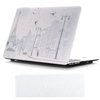 Macbook Retina Display 12 Inch Case and Keyboard Cover,Sunway Ultra Thin Beautiful Mixed Refreshing Styles Hard Case Cover for Macbook Retina Display 12 Inch(A1534) - Eiffel Tower