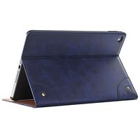 Jennyfly Galaxy Tab A 9.7 Cover, Vintage SM-P550 Luxury Business PU Leather Protective Case with Card Slot Hand Free Book Style Smart Shell Stand Case for Samsung Galaxy Tab A 9.7- Blue