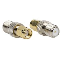 Jack SMA Female to TNC Female Connector Eagles (TM) (Pack of 2) RF Coaxial Coax Adapter for Wireless LAN Devices Coaxial Cable Wi-Fi Radios External Antenna