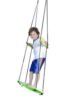 Swurfer Kick Stand Up Surfing Tree Swing Outdoor Swings for Kids Up to 150 Lbs - Hang from Up to 10 Feet High - Includes 24" SwingBoard, UV Resistant Rope, & Handles