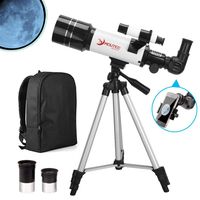 MOUTEC Telescope for Kids and Astronomy Beginners, 70mm Travel Scope for Moon Observation Stargazing and Outdoor Adventures - Comes with Smartphone Adapter and Backpack