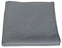 HoneyComb Microfiber Glass Cleaning Cloths 16x16 - Gray 12 Pack