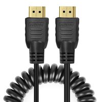 Copeak Coiled HDMI Cable High Speed HDMI Male Cable 19.7""/50cm High Speed Support 1080p HD Ethernet & Audio Return