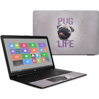 MightySkins Skin Compatible with HP 17t Laptop 17.3" (2017) - Pug Life | Protective, Durable, and Unique Vinyl Decal wrap Cover | Easy to Apply, Remove, and Change Styles | Made in The USA