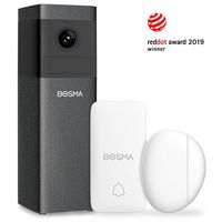 BOSMA X1 WiFi Camera for Home Security, 1080p HD 360° Pan, IP Camera with PIR/Motion/Sound Detection, Siren Alarm, Color Night Vision, 2-Way Audio, Remote Monitor on iOS, Android App