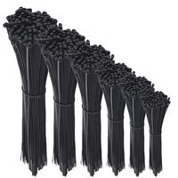 600 Pcs Nylon Cable Zip Ties with Self-Locking 4/6/8/10/12/14 Inch & 0.145 Inch Width By Agolds