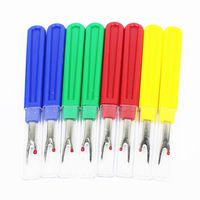 8 Pieces Seam Ripper Stitch Thread Unpicker with Plastic Handle and Cover for Sewing and Crafting, Assorted Colors (8)