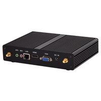 Fanless Mini PC,Desktop Computer,with Windows 10 Pro/Linux Ubuntu Support,Intel Core I3 4020Y,(Black),[HUNSN BM05],[VGA/HDMI/LAN/4USB3.0/2USB2.0/WiFi],(4G RAM/128G SSD)