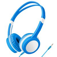 Kids Headphones Wired Over Ear Headset - Volume Limited Safe Material Headsets with Durable Adjustable Headband, Gift Idea for Boys Girls Children Toddlers Teens