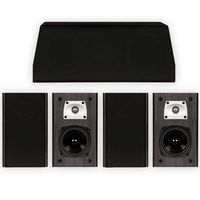 Theater Solutions B1 and C1 Bookshelf Surround Sound Home Theater 5 Speaker Set