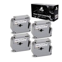 IKONG 1/2-Inch M-231 MK231 Compatible for M231 M-K231 Label Tape,0.47 Inch x 26.2 Feet 12mm x 8m Black on White Work with P Touch PT-70BM, PT-M95, PT-90, PT-70, PT-65, PT-70SR, PT-80