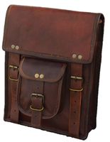 Urban Dezire Men's Genuine Leather Small Briefcase Messenger Satchel Ipad Tab Tablet Bag 11 compatible with Apple product