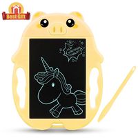 Qimy LCD Writing Doodle Board Drawing TabletToys for 2-12 Years Old Girls Birthday for 2-12 Year Old Boys Girls Education Learning Notepad Portable Yellow