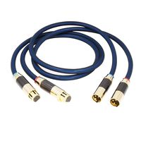 Pair(2pcs) HiFi Audio 3 Pin XLR Male to XLR Female Microphone Cable,Audiophile Balanced Interconnect Mic Cords(4.9FT(1.5M))