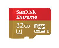 SanDisk Extreme 32GB microSDXC UHS-I Card with Adapter (SDSQXNE-032G-GN6MA) [Old Version]