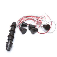 Hxchen RC-36 NC+NO Recessed Wired Security Window Door Contact Sensor Alarm Magnetic Reed Switch Brown - (5 Sets)