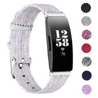 EZCO Bands Compatible with Fitbit Inspire HR & Inspire, Woven Fabric Breathable Watch Strap Quick Release Replacement Wristband Accessories Women Man Compatible with Inspire Smart Watch